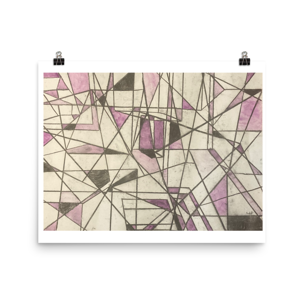 A print of my "Purple Fractals" drawing.