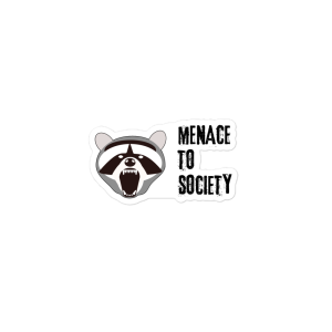 "Menace to Society" sticker (horizontal)