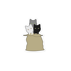 "Bag O' Cats" sticker
